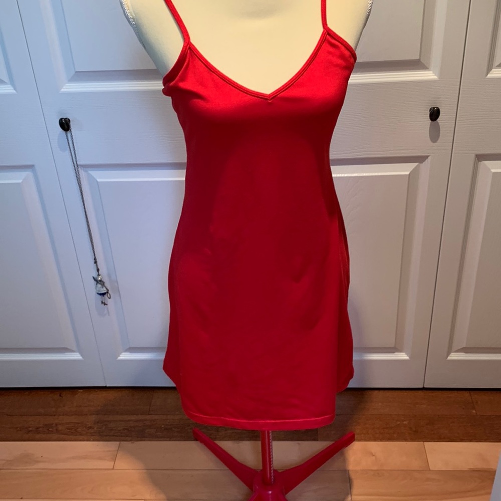 TST red size medium tshirt fabric summer dress